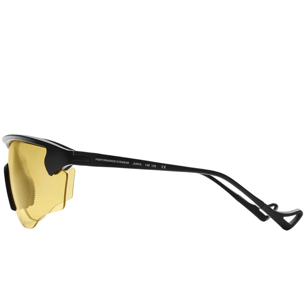 District Vision | Junya Racer Sunglasses 'Black/D+ Sports Yellow'