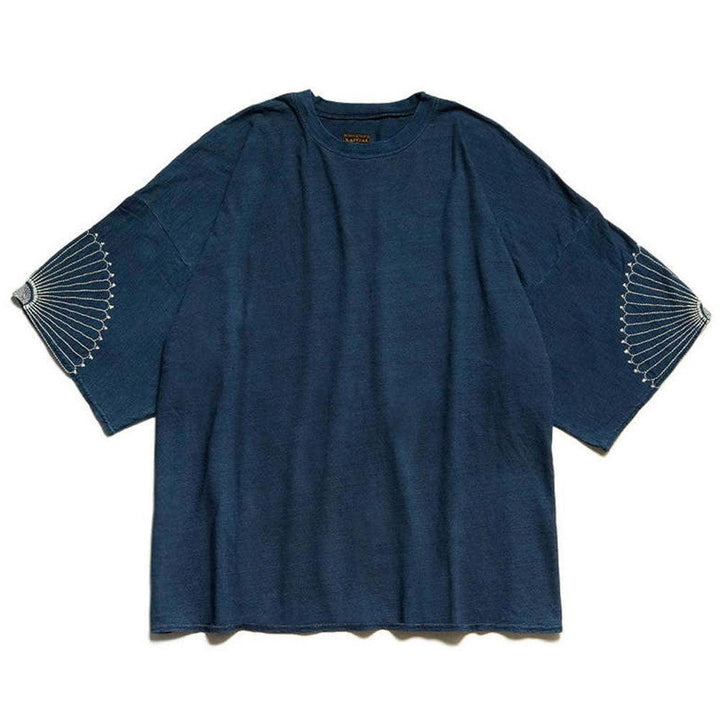 KA PITAL IDG JERSEY HUGE Tシャツ 1 Kapital IDG Jersey Huge-Tee (Furoshiki Embroidery) 'Indigo