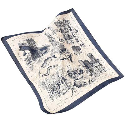 Sable New York | Sable x Hatchet Supply Cotton Bandana (Brooklyn Heights) 'Brooklyn Blue'