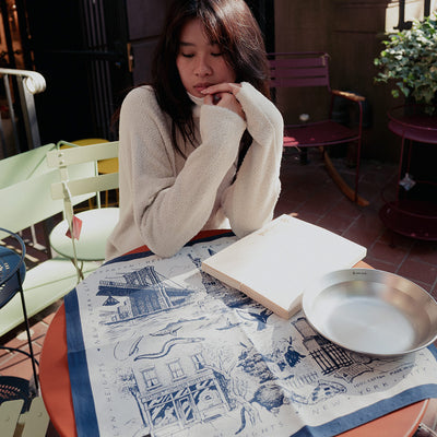 Sable New York | Sable x Hatchet Supply Cotton Bandana (Brooklyn Heights) 'Brooklyn Blue'