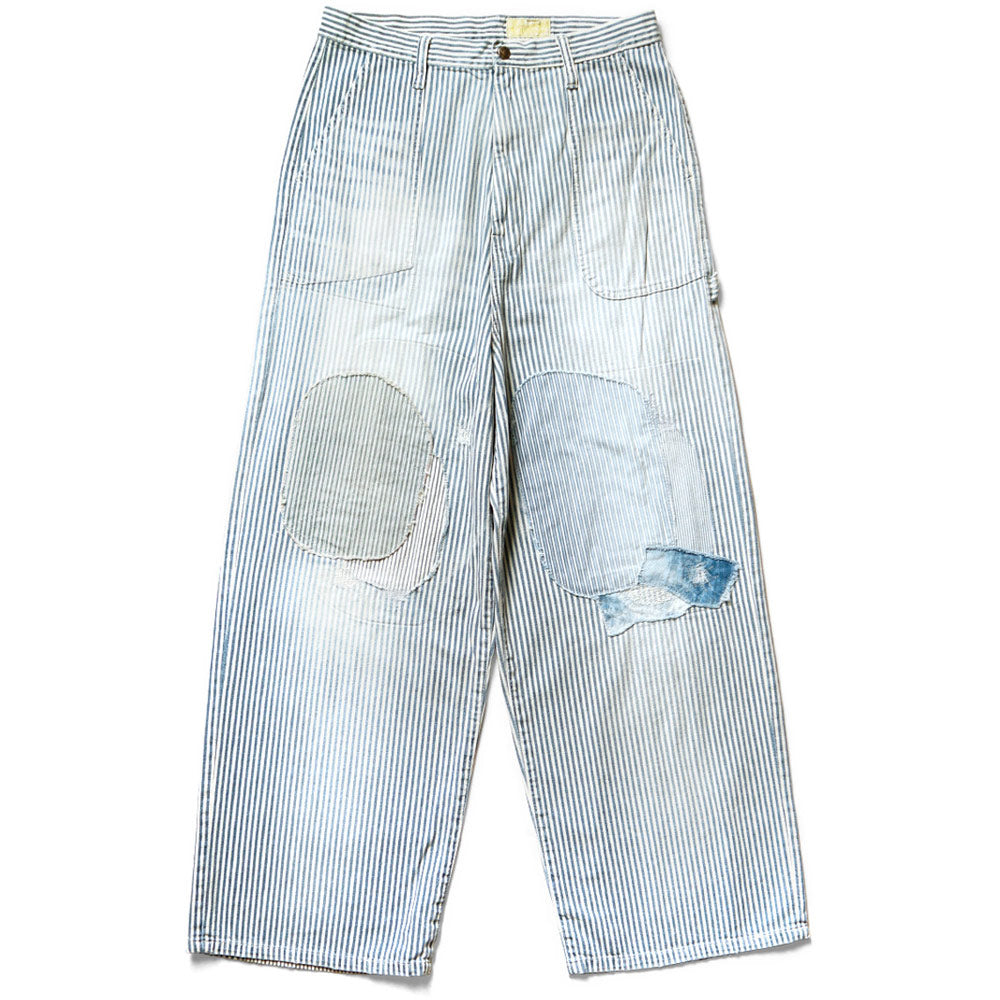 Kapital | 10Oz Hickoree Stripe Painter Port Baggy Pants ( (Champetre Remake) 'Hickoree'
