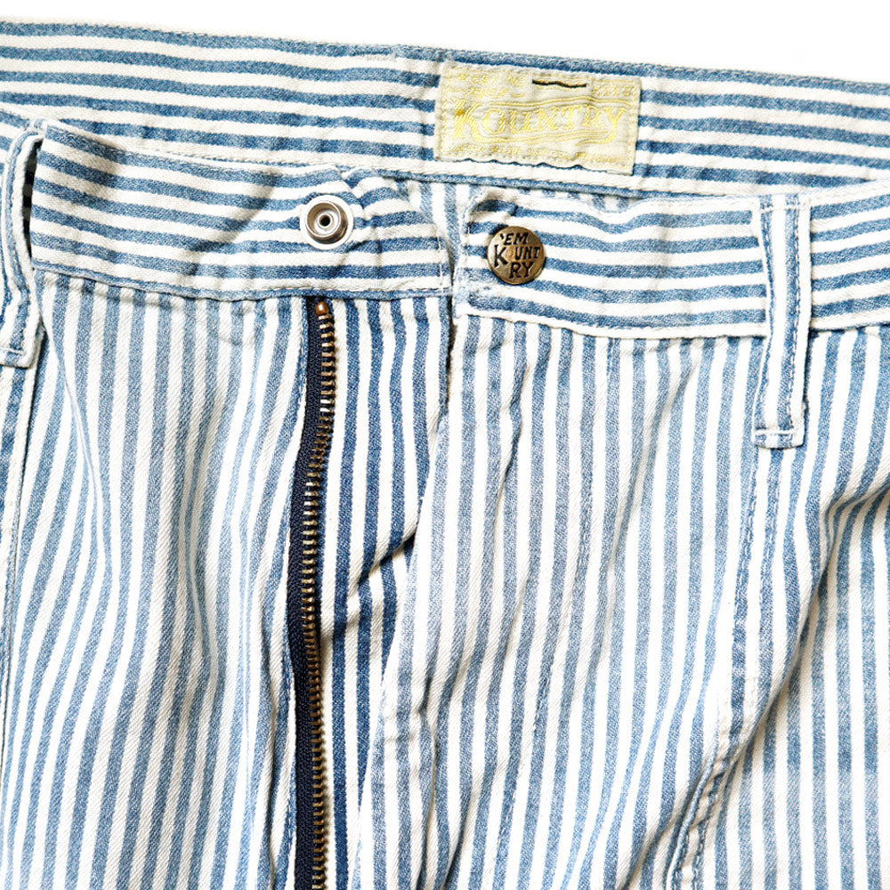 Kapital | 10Oz Hickoree Stripe Painter Port Baggy Pants ( (Champetre Remake) 'Hickoree'