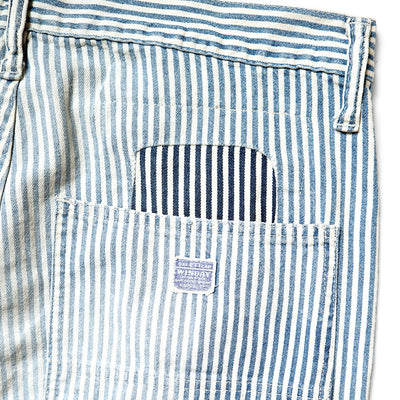 Kapital | 10Oz Hickoree Stripe Painter Port Baggy Pants ( (Champetre Remake) 'Hickoree'