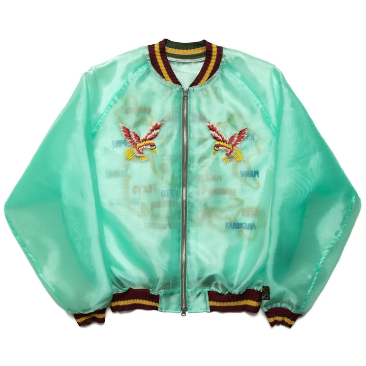 Kapital | Sheer Pearl Souvenir Jacket (Japan) 'Moss Green