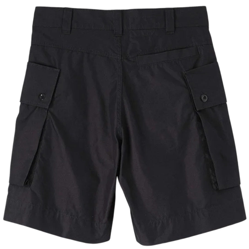 Margaret Howell MHL Cargo Pocket Shorts Cotton Nylon Poplin Black