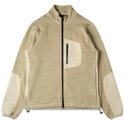 Purple Mountain Observatory | Solo Fleck Fleece Jacket 'Cream'