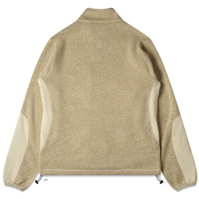 Purple Mountain Observatory | Solo Fleck Fleece Jacket 'Cream'