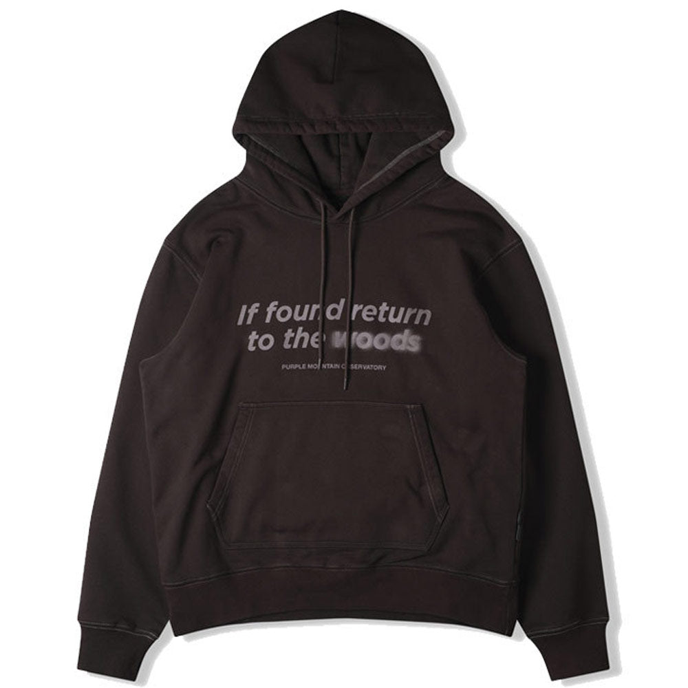 Purple Mountain Observatory | Garment Dye Hoody 'Chocolate'