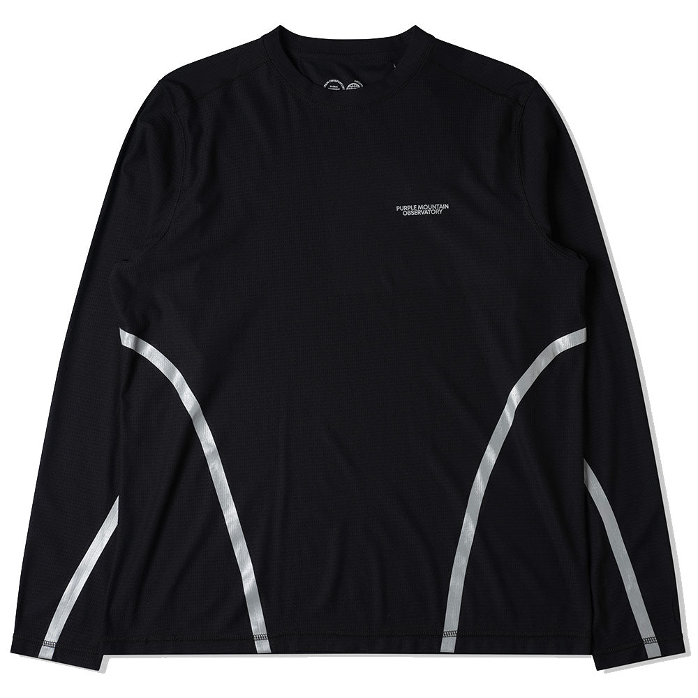 Purple Mountain Observatory | Taped Performance LS Tee 'Black'