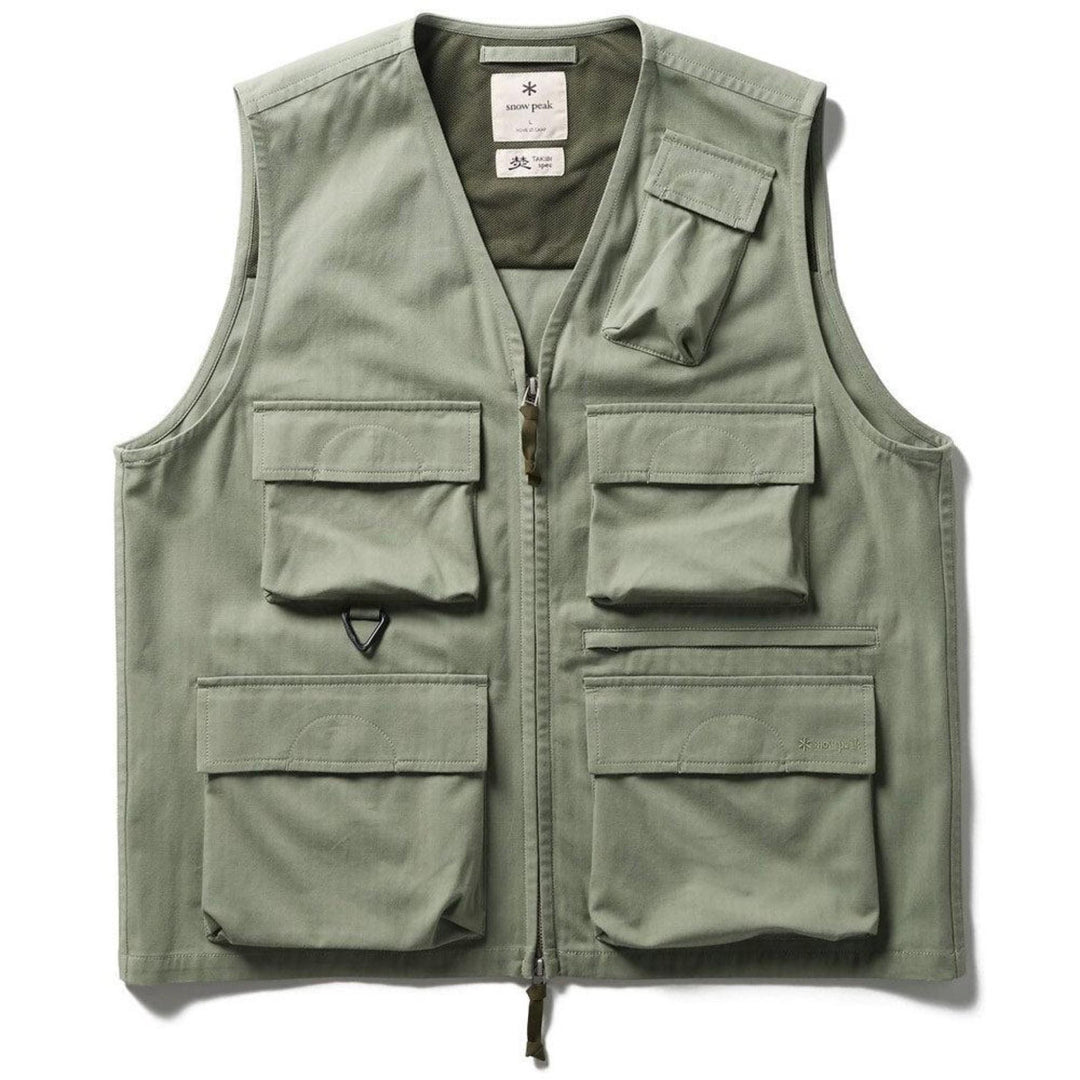Snow Peak Takibi Herringbone vest 'Foliage' – Hatchet Outdoor