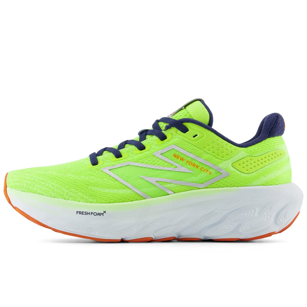 Women's TCS NYC Marathon Fresh Foam X 1080v13 'Thirty Watt / Bleached Lime Glow / Navy'