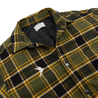 Grotta Quilted Shirt 'Yellow Moss'