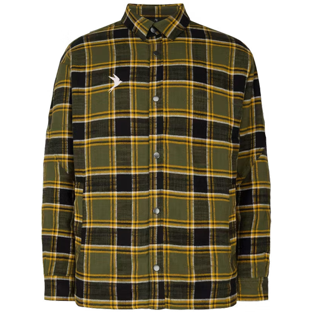 Grotta Quilted Shirt 'Yellow Moss'