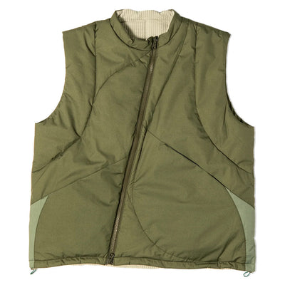 J EONGL I | 3M Thinsulate Insulated Reversible Vest 'Green'