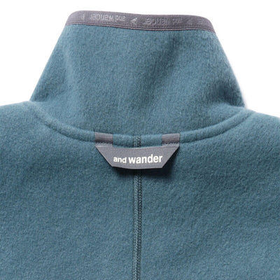 Wool Fleece Pullover 'Blue Gray'