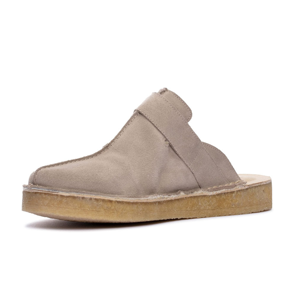 Clarks | Trek Mule Slippers 'Sand Warm Lined Suede'
