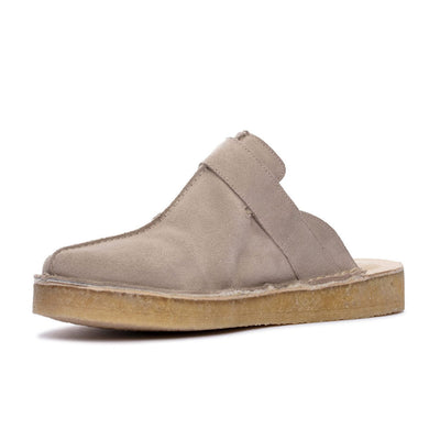 Clarks | Trek Mule Slippers 'Sand Warm Lined Suede'