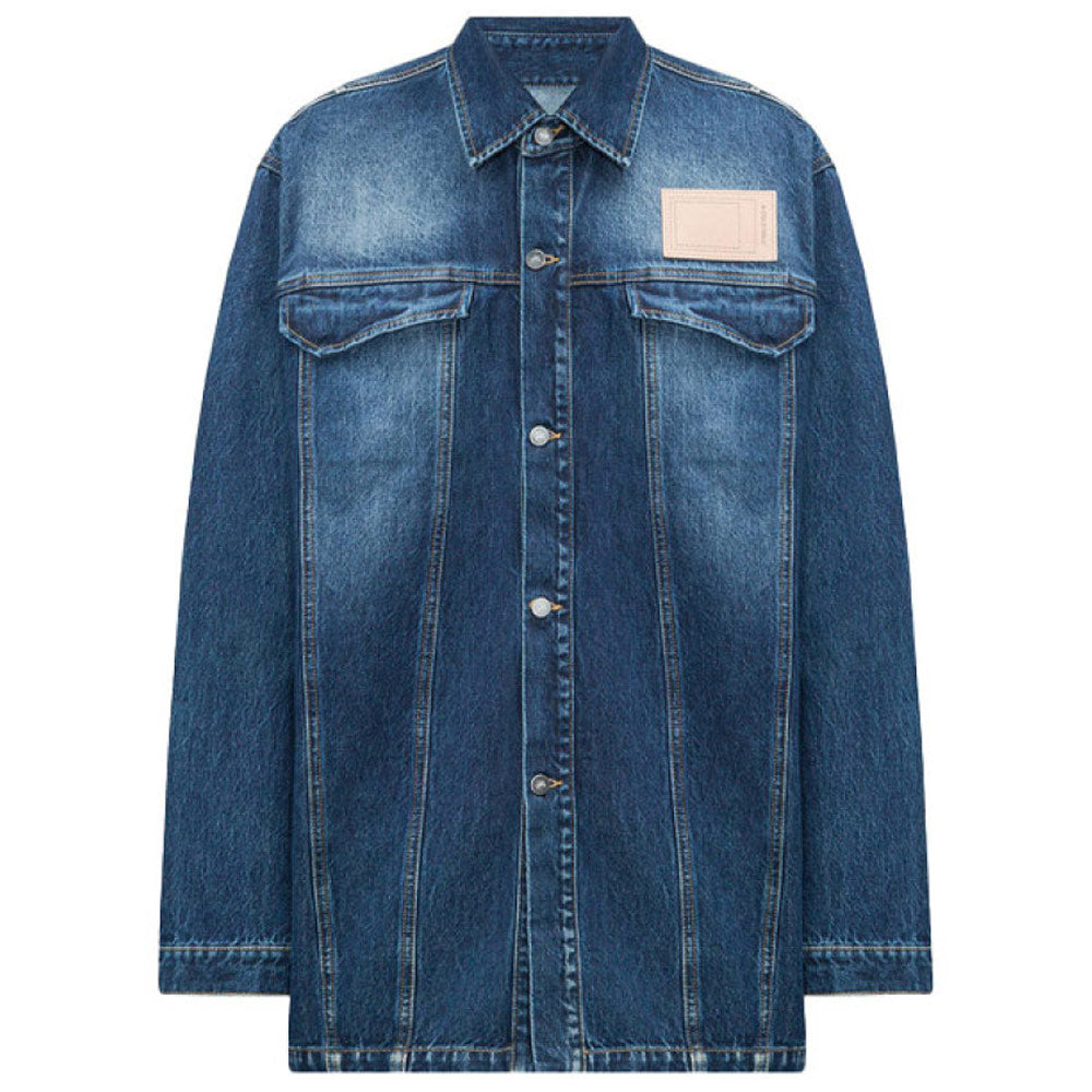 Woven Vintage Wash Denim Overshirt 'Vintage Wash'