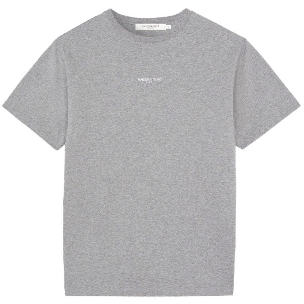 Embroidered Relaxed Tee-Shirt 'Grey Melange'