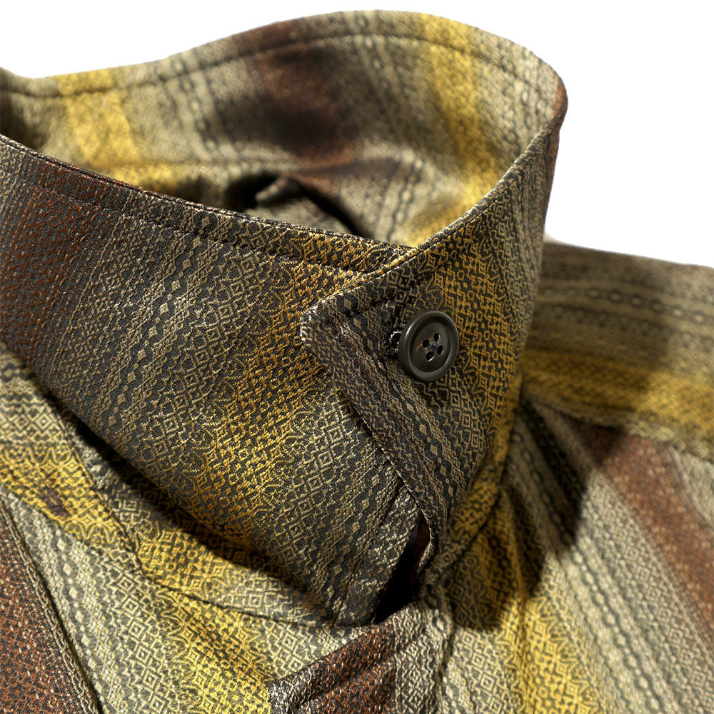 Balcollar Coat - Poly Ombre Stripe Jq. 'Beige / Brown'