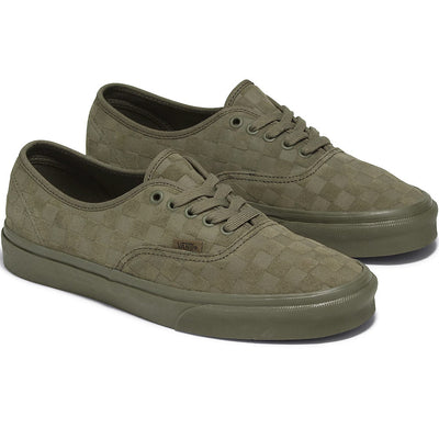 Vans | Authentic Mono Checkerboard 'Olive'