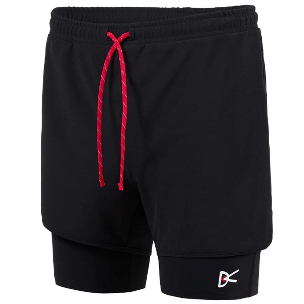 District Vision | Layered Pocketed Trail Shorts 'Black'