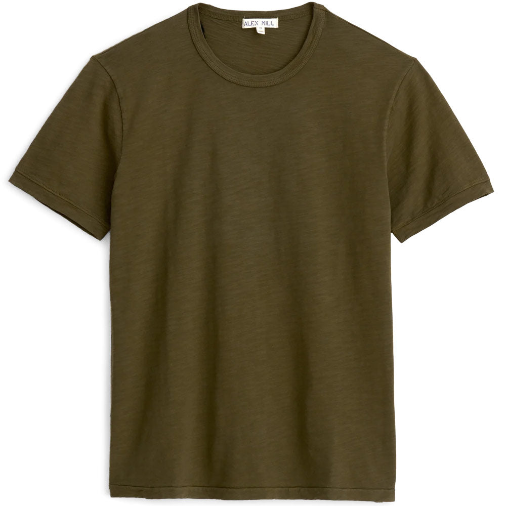 Standard T-Shirt in Slub Cotton 'Faded Deep Olive'