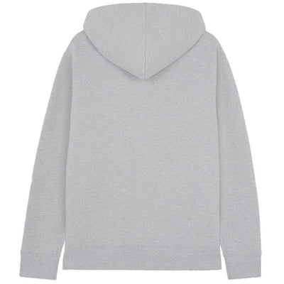 Embroidered Cordless Hoodie 'Light Grey Melange'