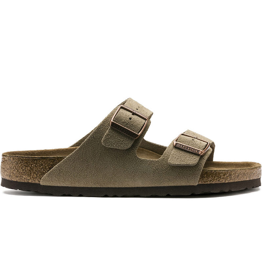 Arizona Soft Footbed Suede Leather 'Taupe' narrow