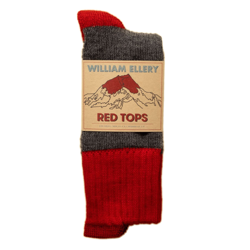 William Ellery X Hatchet Supply Red Tops Socks
