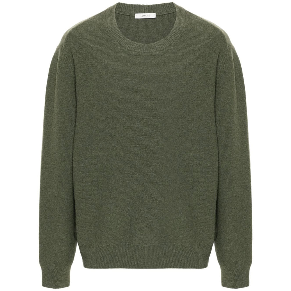 Crew Neck Jumper Sweater 'Light Moss'