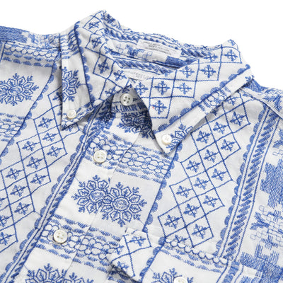 Popover BD Shirt ' Blue / White CP Embroidery'