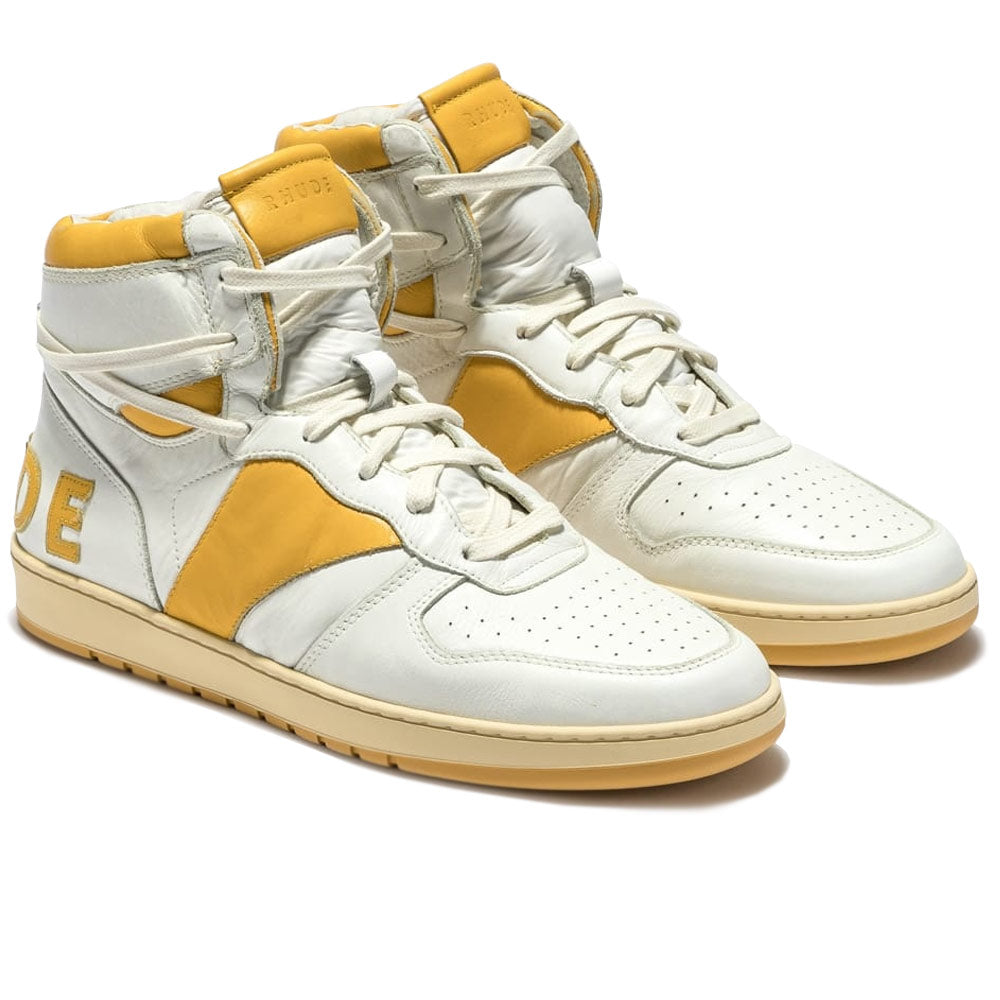 Rhude Rhecess HI Sneakers 'White / Mustard' – Hatchet Outdoor