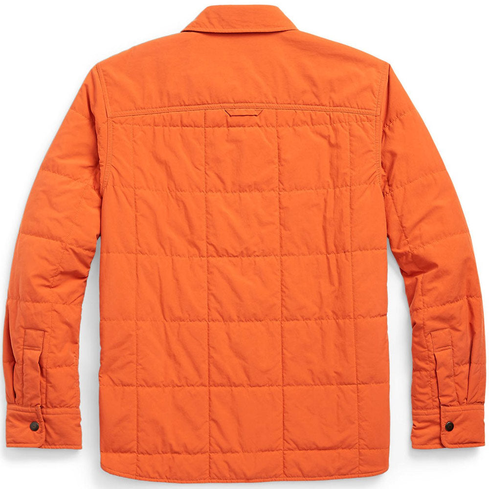 Long-Sleeve Nylon Shirt Jacket 'Orange'