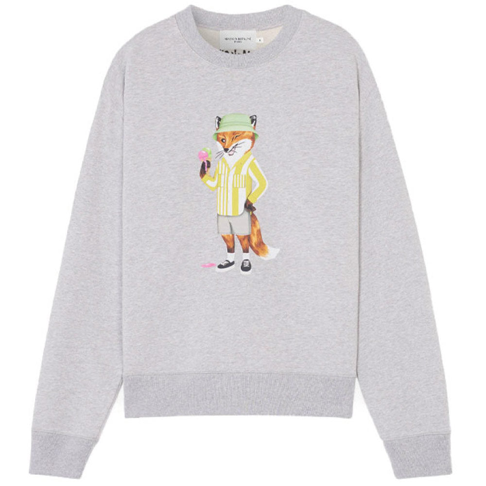 Dressed Fox Comfort Sweatshirt 'Light Grey Melange'