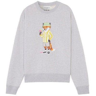 Dressed Fox Comfort Sweatshirt 'Light Grey Melange'