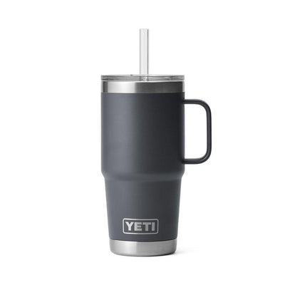 Rambler 25 OZ Mug With Straw Lid 'Charcoal'