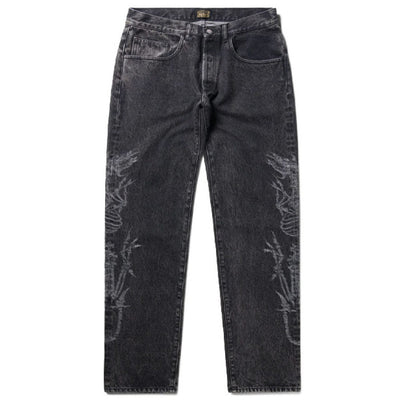 ARIES | Lasered Dragon Batten Jean 'Black'