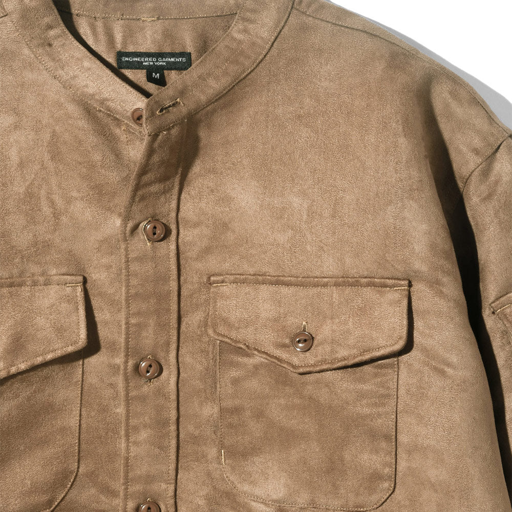 North Western Shirt 'Khaki Polyester Fake Suede'