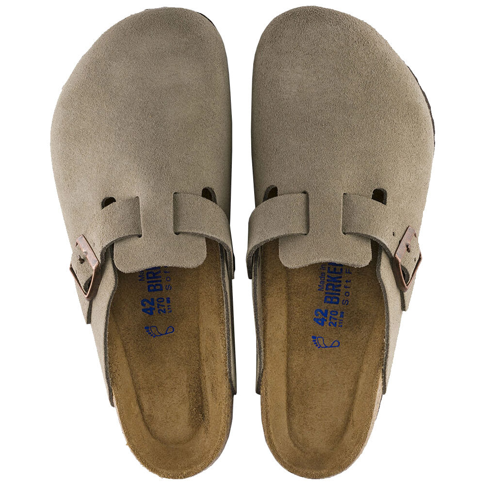 Boston Soft Footbed Suede Leather 'Taupe'