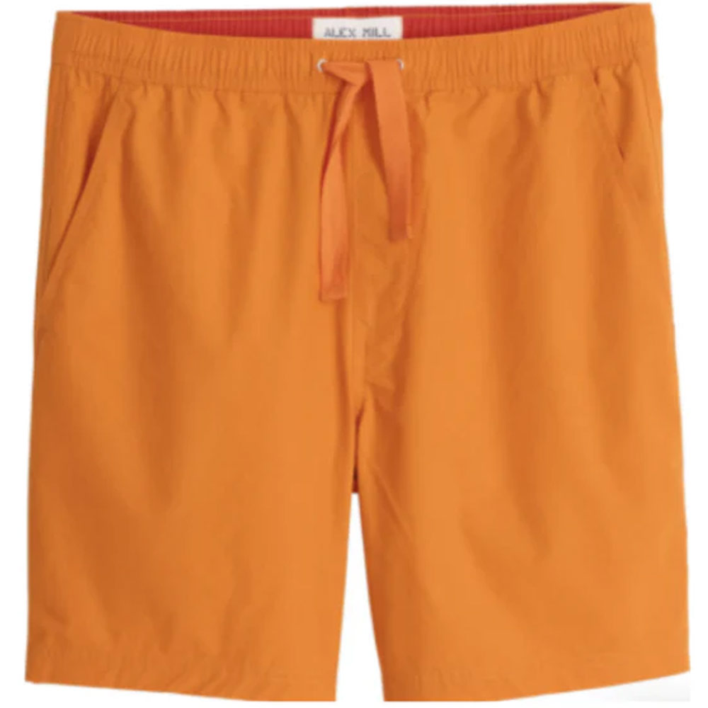 Saturday Shorts In Japanese Poplin 'Orange / Red'