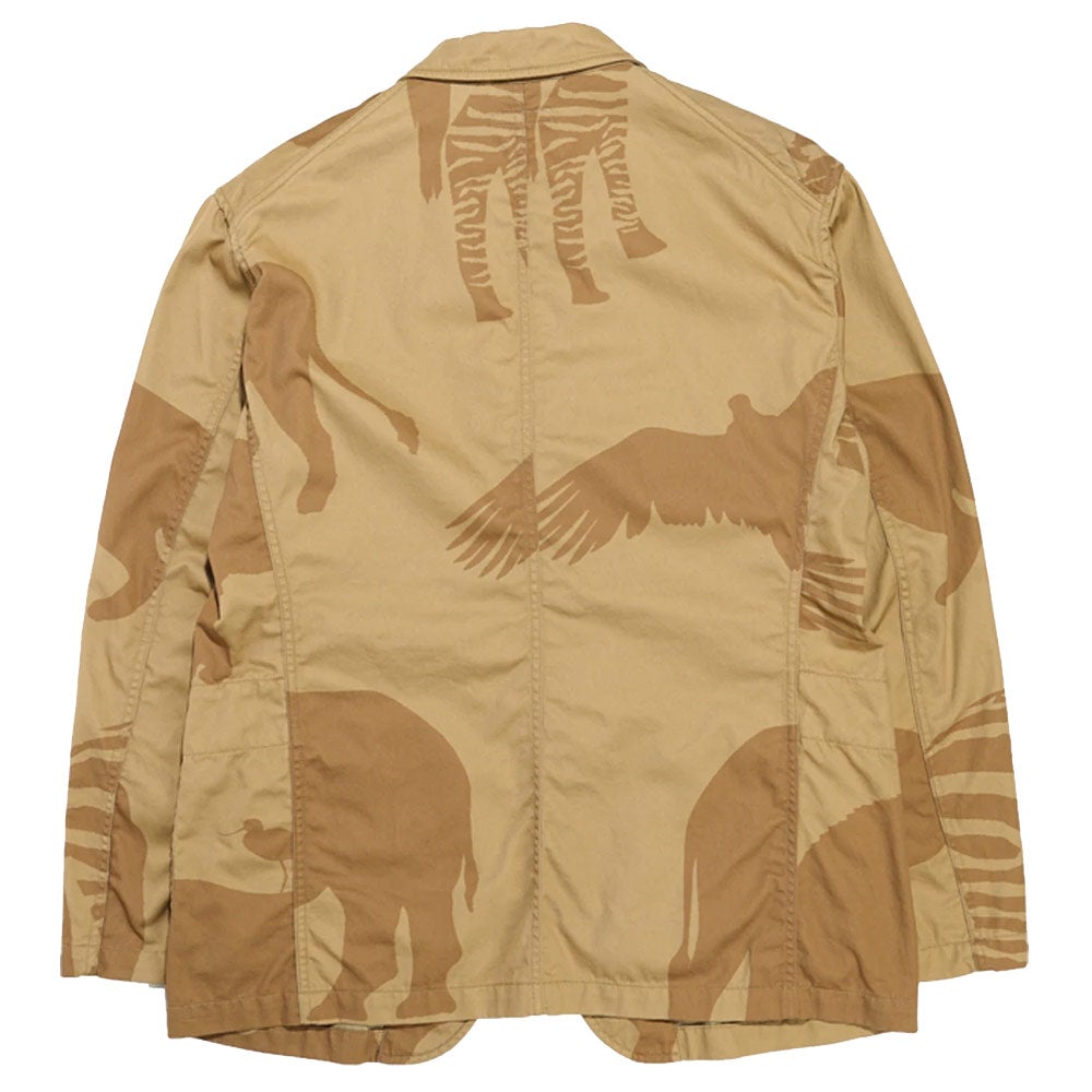 Bedford Jacket 'Khaki / Animal Print'