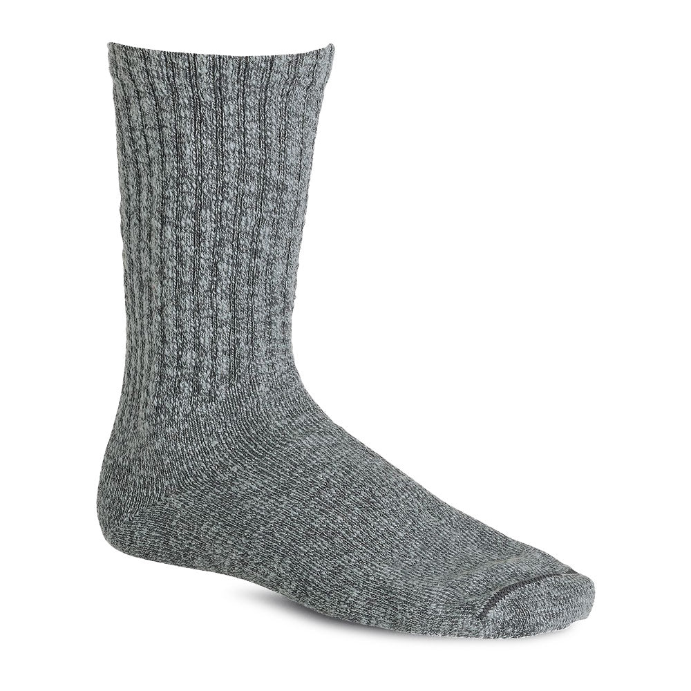 Over Dyed Cotton Ragg Sock 'Black / Gray'