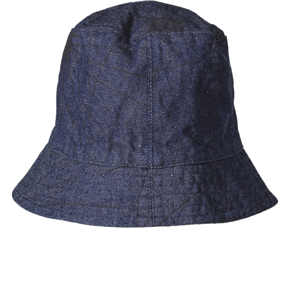Bucket Hat 'Indigo Nautical Print 12oz Denim'