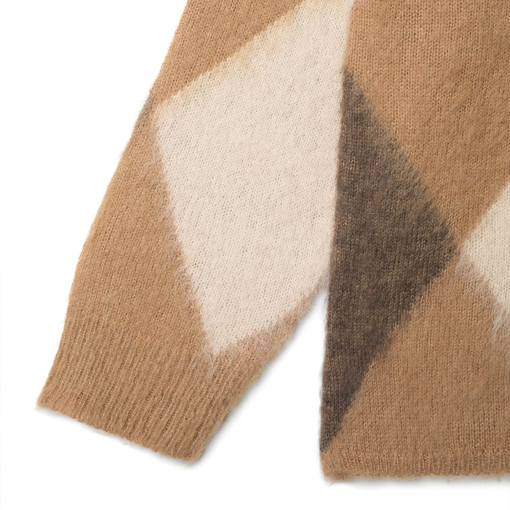 Aberdeen Kurtigan Argyle Cardigan 'Beige'