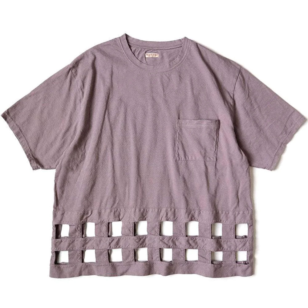 20 / -Jersey WINDOWPANE T-Shirt 'Light Purple'