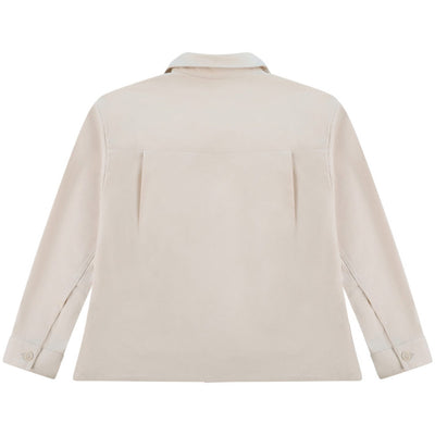 Qurs Flap Pockets Overshirt 'Off White'