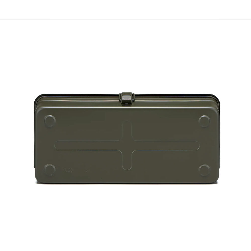 Y-350 Steel Toolbox with Top Handle and Camber Lid 'Military Green'