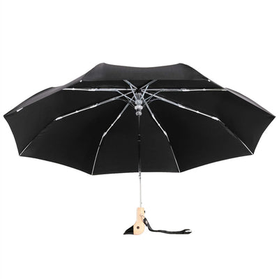 Compact Eco-Friendly Wind Resistant Umbrella 'Black'