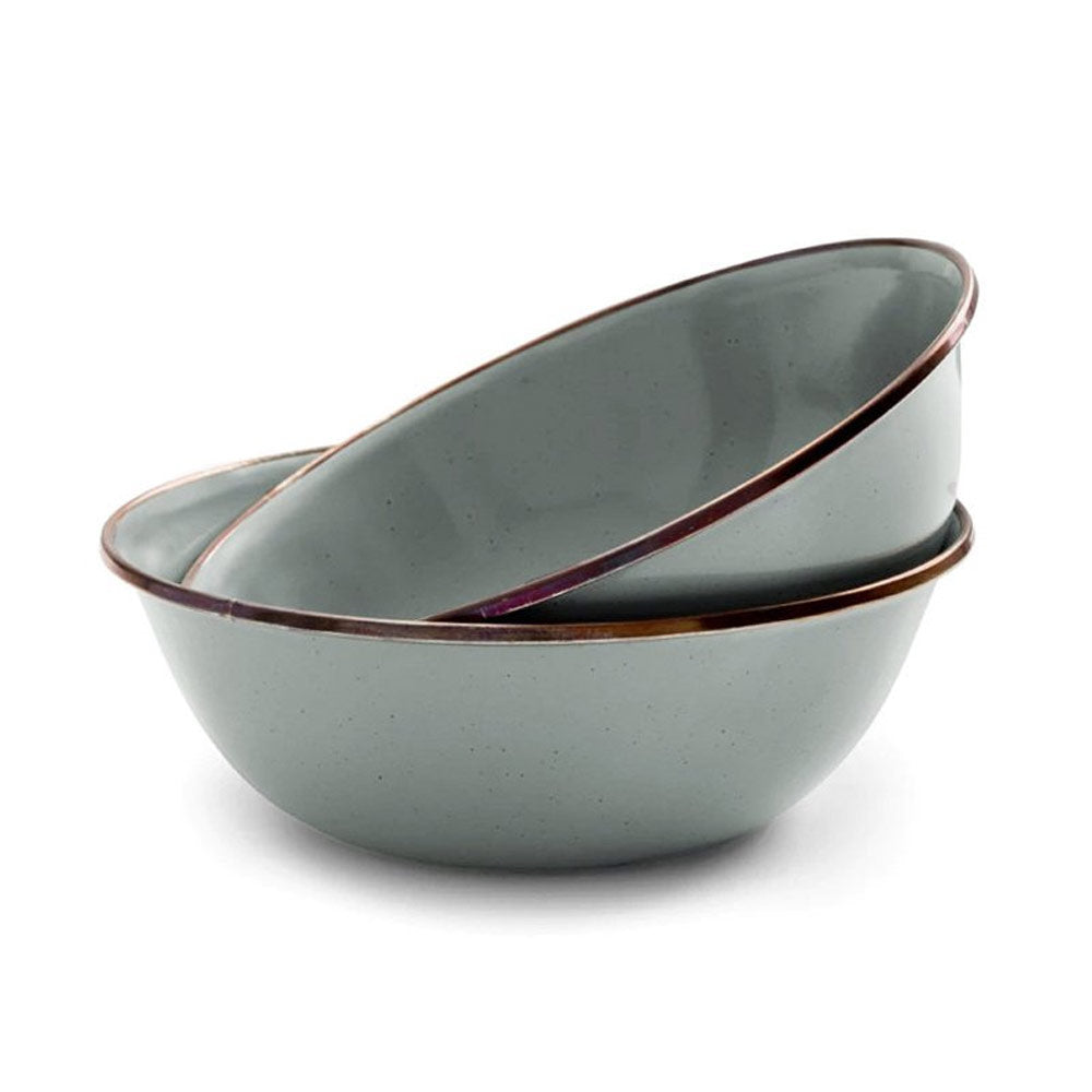 Enamelware Dining Collection - Bowl Set 'Slate Gray'